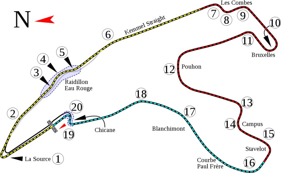 Spa-Francorchamps of Belgium
