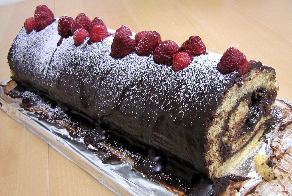 Yule Log cake