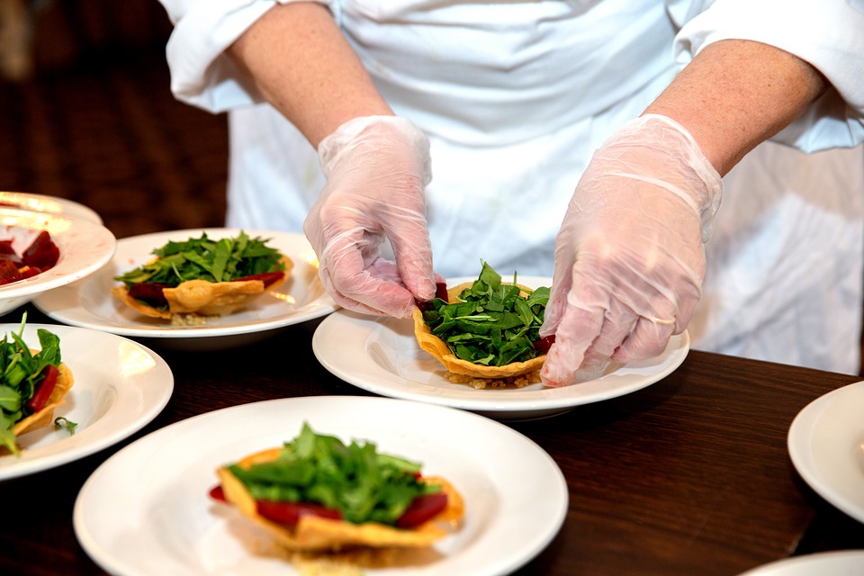 Chef preparing a dish