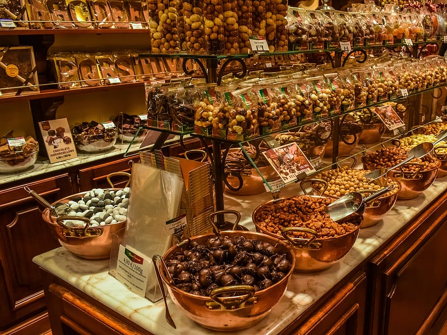 Belgium chocolate shop