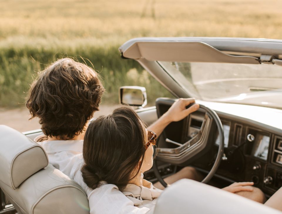 Couple in car