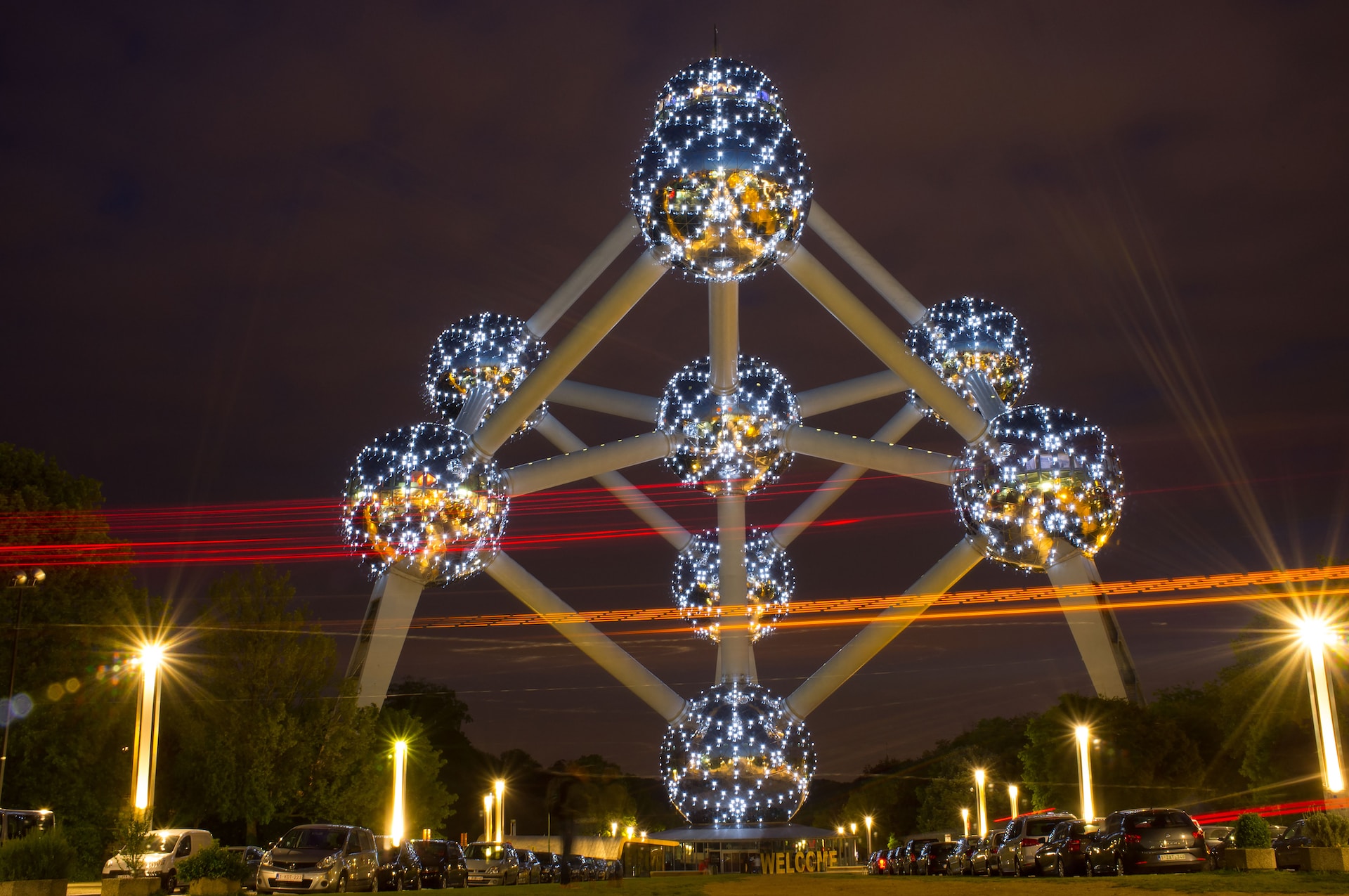 Atomium at night Brussels